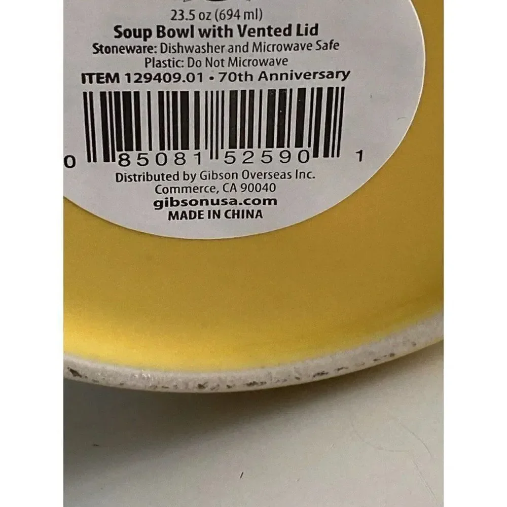 Peanuts Snoopy‎ and Charlie Brown Soup Bowl Cup Mug Microwave Vented Lid 23.5 Oz